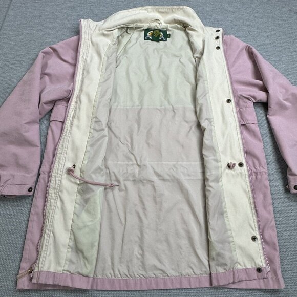Cabelas Womens Lavender Windbreaker Jacket Vented Back High Neck Snap Zip XL Reg - Picture 5 of 16